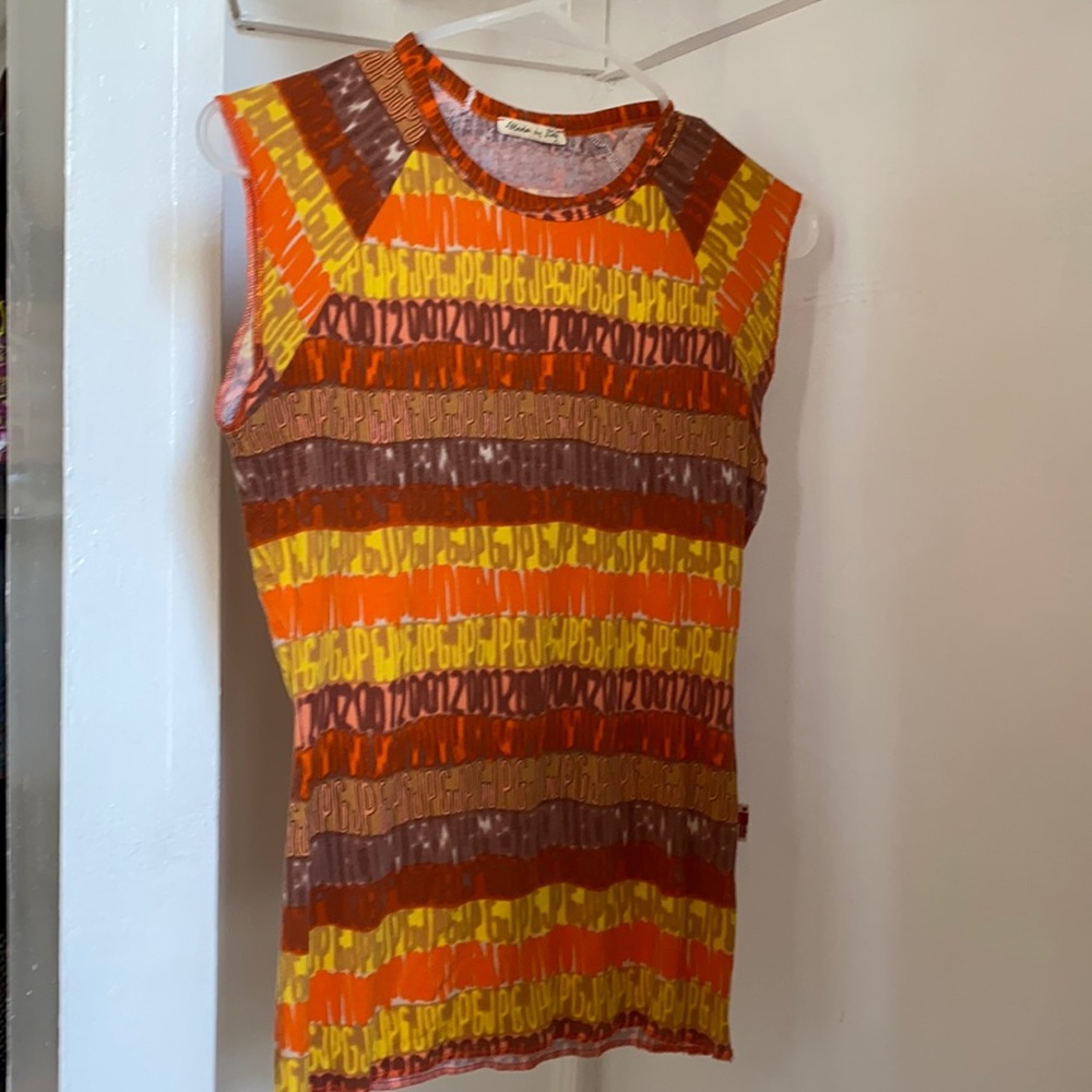JPG Jeans 2001 printed top